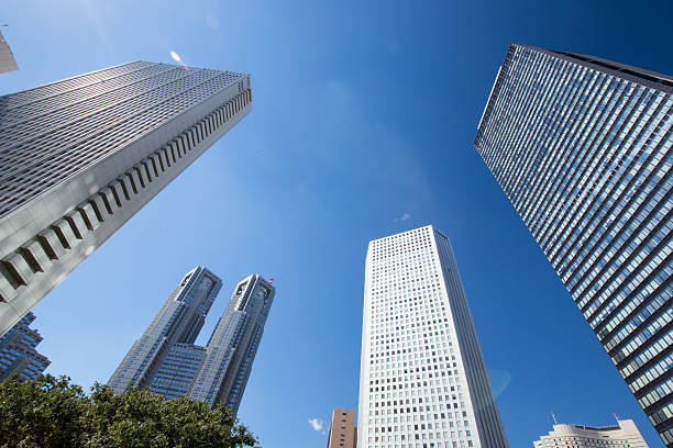 High-Rise Buildings in West Shinjuku, Tokyo 